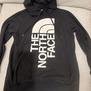 The North Face Black Sweatshirt with White Text